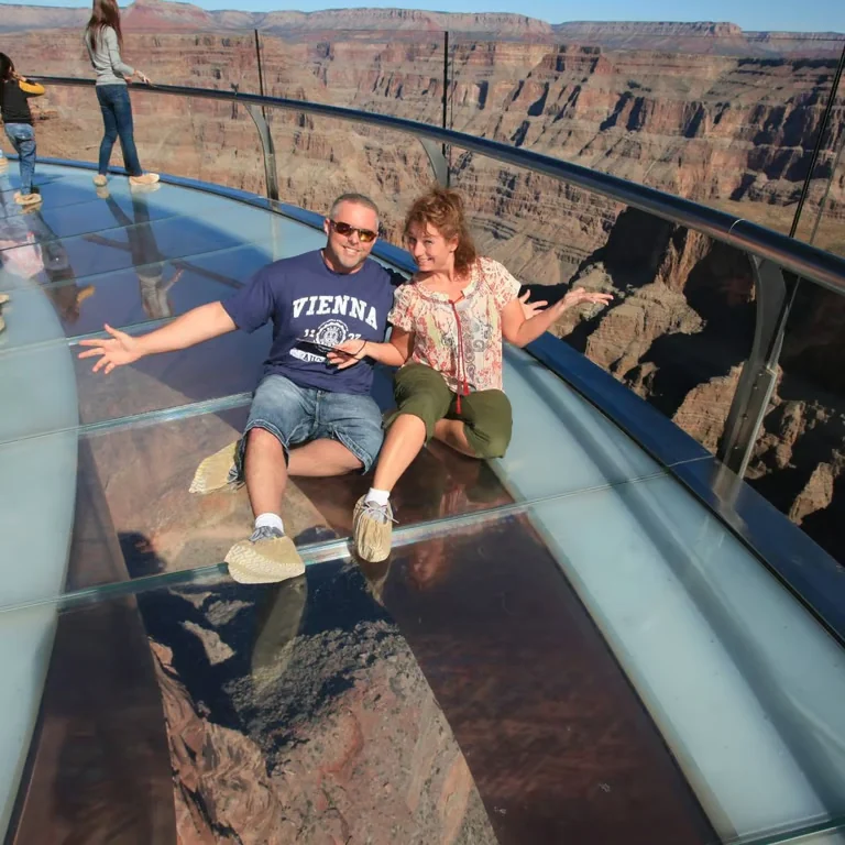 Gloria and Mike at the Grand Canyon Skywalk