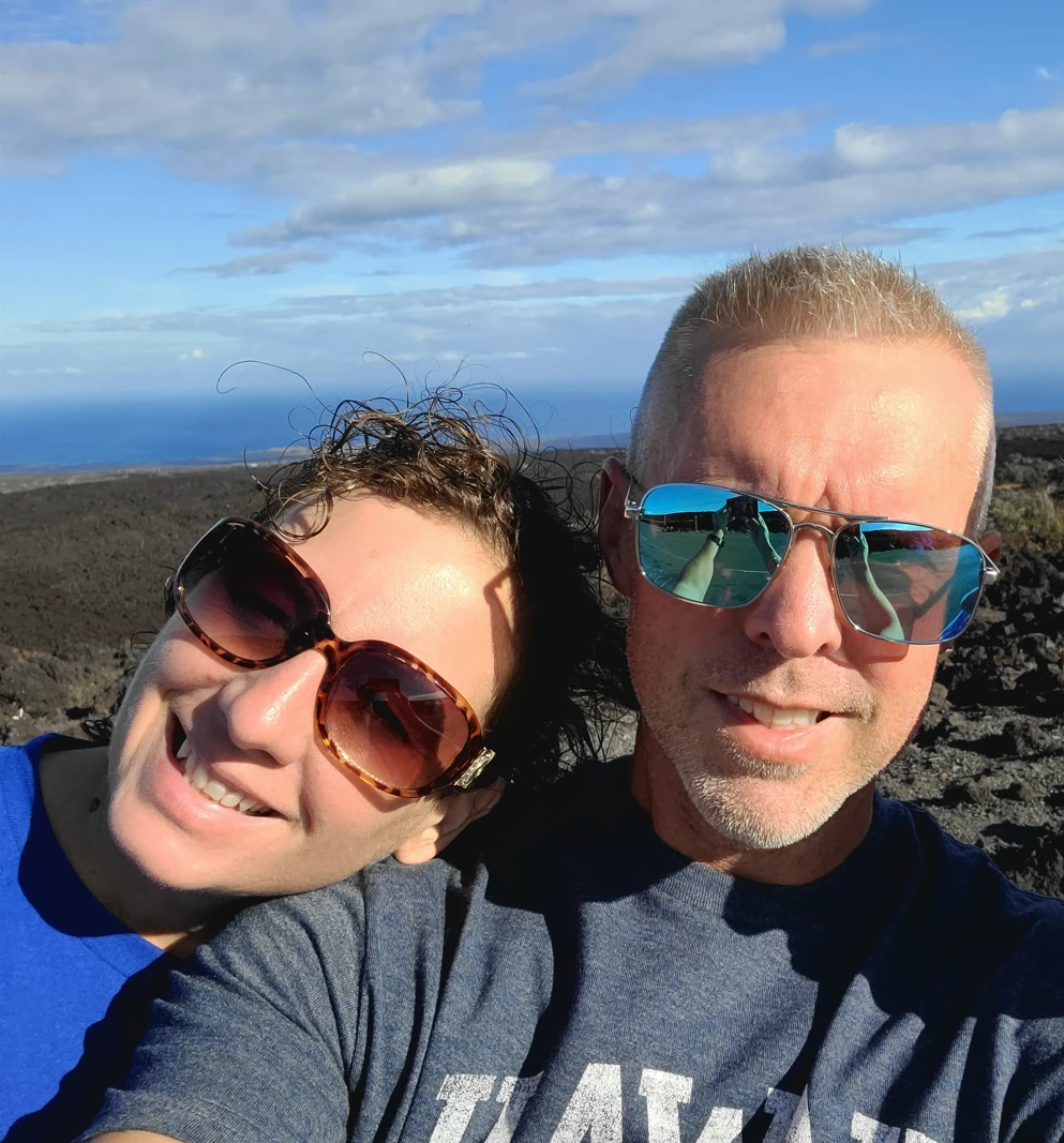 Gloria and Mike enjoying their travels together