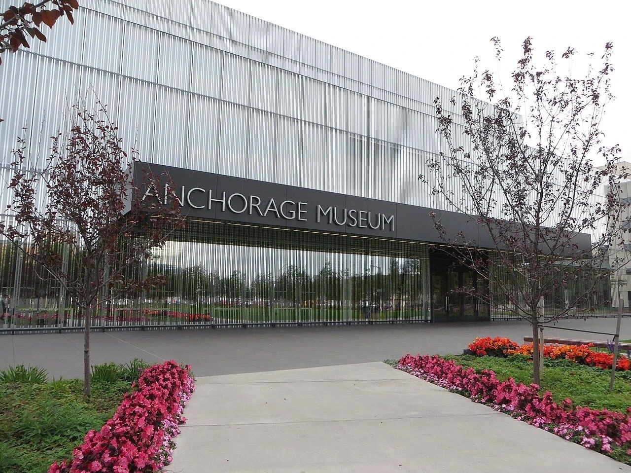 Front entrance of the Anchorage Museum at Rasmuson Center