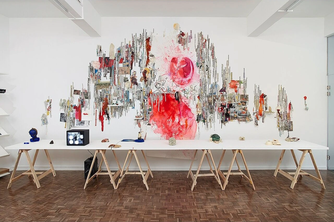 Penny Siopis’s Tentacular Time installation at Stevenson Cape Town in 2019