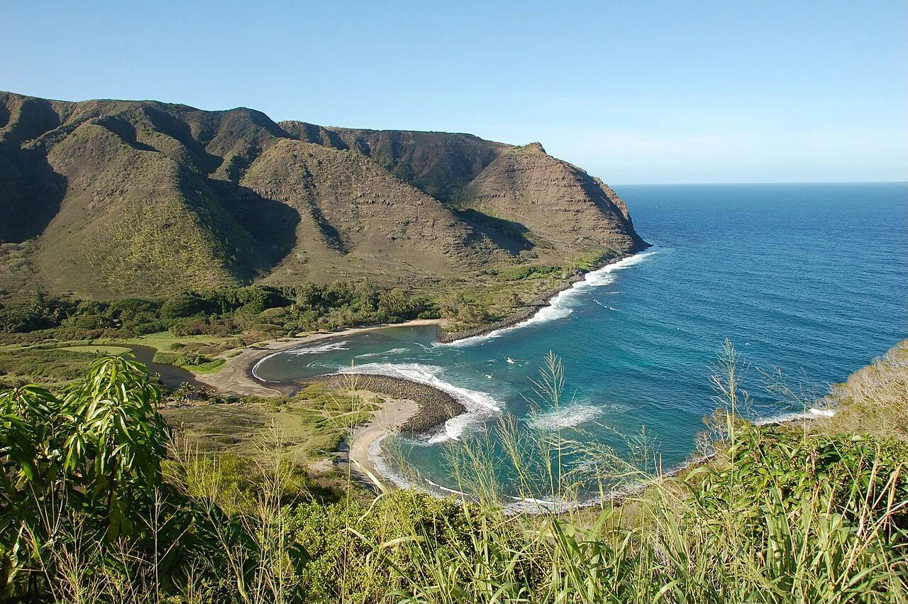 Halawa Valley and twin bays on Molokai